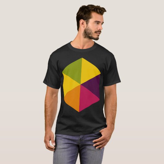 Kleur Hexagon 01 T-shirt (Voorkant volledig)