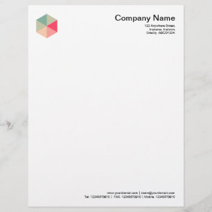 Kleur Hexagon 04 Gepersonaliseerd Briefhoofd