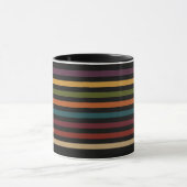 Kleur horizontale lijnen mok – moderne giftset (Midden)