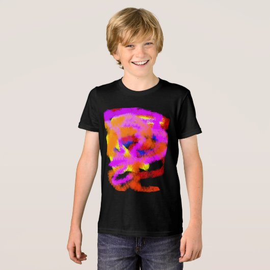 Kleur Ideeën abstracte mind stress Tri-Blend Shirt (Voorkant volledig)