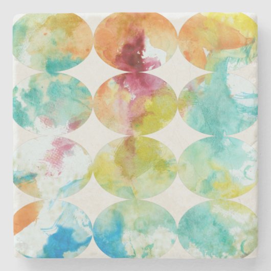 Kleur II samenvoegen Stenen Onderzetter (Voorkant)