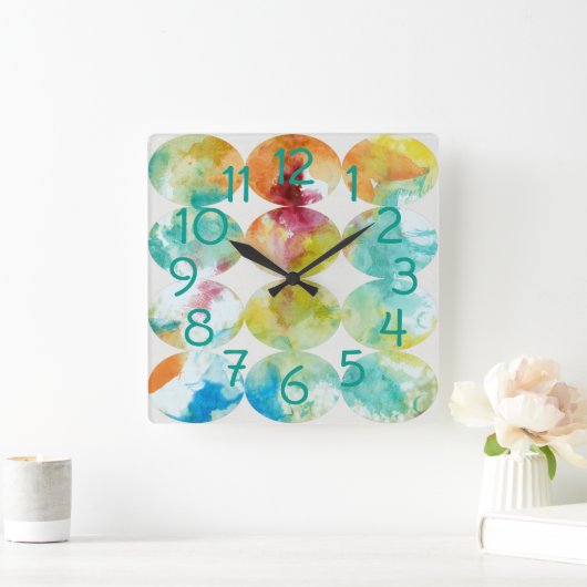 Kleur II samenvoegen Vierkante Klok (Huis)