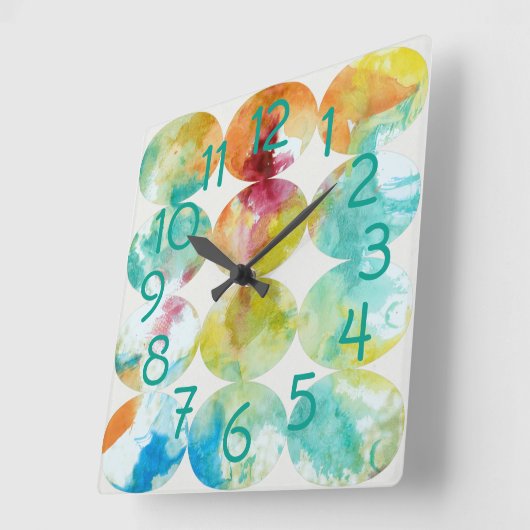 Kleur II samenvoegen Vierkante Klok (Hoek)