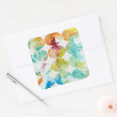 Kleur II samenvoegen Vierkante Sticker (Envelop)