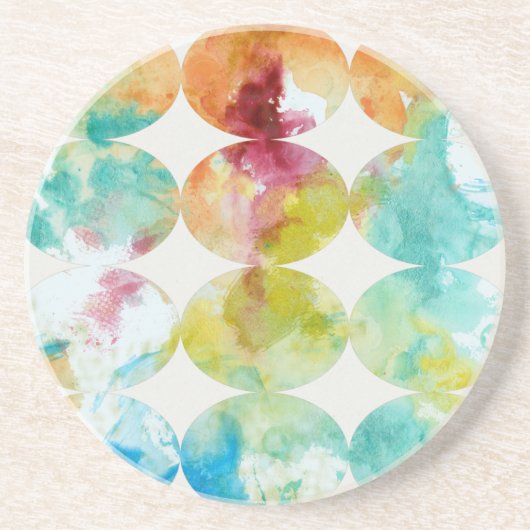 Kleur II samenvoegen Zandsteen Onderzetter (Voorkant)