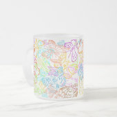 Kleur-ik-Butterflies Matglas Koffiemok (Voorkant links)