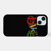 kleur ik fiets iPhone 15 case (Achterkant horizontaal)