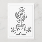 Kleur-ik-glimlach-pansies | ActiviteitenKaarten Briefkaart (Voorkant)