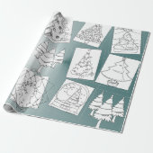 Kleur-ik-kerstbomen, papier voor onmiddellijke ver (Uitgerold)