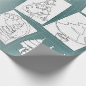 Kleur-ik-kerstbomen, papier voor onmiddellijke ver (Hoek)