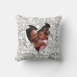 Kleur in Ballerina Kussen met Foto