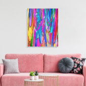 Kleur in beweging canvas afdruk (Insitu (Woonkamer))