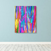 Kleur in beweging canvas afdruk (Insitu (Houten vloer))