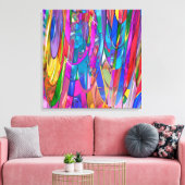 Kleur in Beweging Canvas Afdruk (Insitu (Woonkamer))