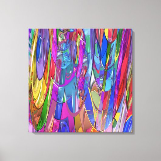 Kleur in Beweging Canvas Afdruk (Voorkant)