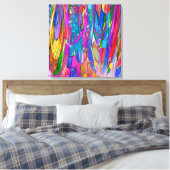 Kleur in Beweging Canvas Afdruk (Insitu (Slaapkamer))