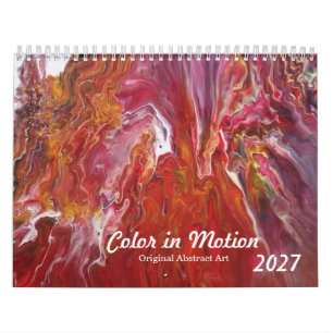 Kleur in Beweging: Originele Abstracte Kunst 2027 Kalender