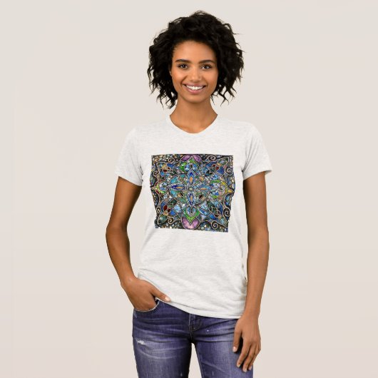 Kleur in beweging t-shirt (Voorkant volledig)