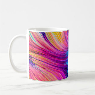 Kleur in bewegingsreeks. Abstract ontwerp van Fl Koffiemok