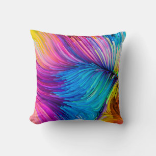 Kleur in bewegingsreeks. Abstract ontwerp van Fl Kussen