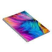 Kleur in bewegingsreeks. Abstract ontwerp van Fl Notitieboek (Rechterzijde)