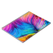 Kleur in bewegingsreeks. Abstract ontwerp van Fl Notitieboek (Linkerzijde)