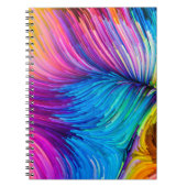 Kleur in bewegingsreeks. Abstract ontwerp van Fl Notitieboek (Voorkant)