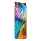 Kleur in bewegingsreeks. Abstract ontwerp van Fl Thermosbeker (Geroteerd rechts)