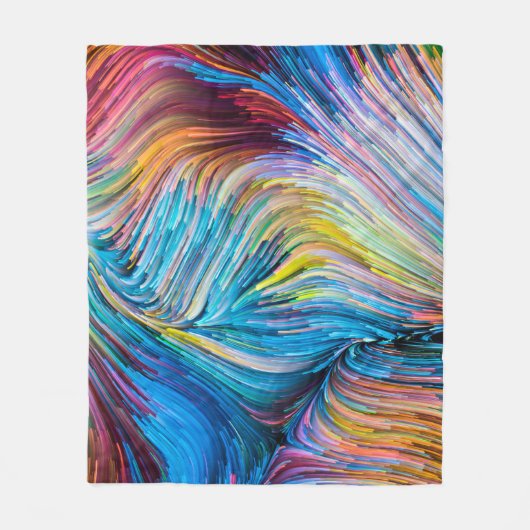 Kleur in bewegingsreeks. Achtergrondontwerp van de Fleece Deken (Voorkant)