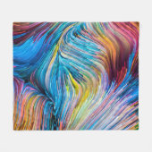 Kleur in bewegingsreeks. Achtergrondontwerp van de Fleece Deken (Voorkant (Horizontaal))