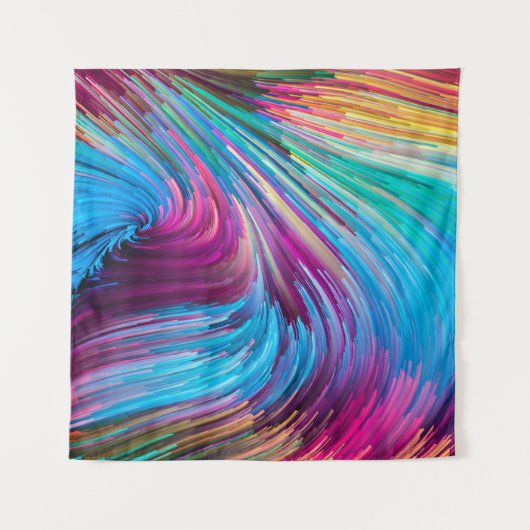 Kleur in bewegingsreeks. Achtergrondontwerp van li Wandkleed (Voorkant)