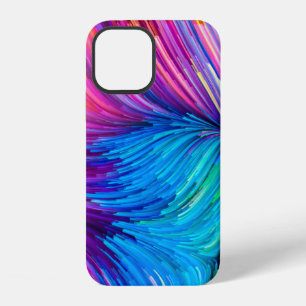 Kleur in bewegingsserie. Abstract ontwerp gemaakt  iPhone 12 Hoesje