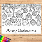 Kleur in Christmas Baubles Ornamenten Leuke kleure Poster
