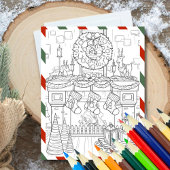 Kleur in de Kleurengroet van Kerstmis Feestdagenkaart