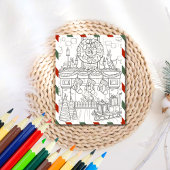 Kleur in de Kleurengroet van Kerstmis Feestdagenkaart