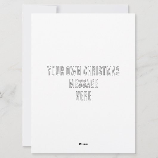 Kleur in de Kleurengroet van Kerstmis Feestdagenkaart (Achterkant)