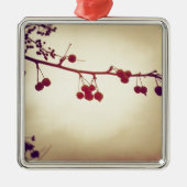 Kleur in een droeve winterdag metalen ornament (Voorkant)