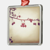 Kleur in een droeve winterdag metalen ornament (Links)