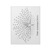 Kleur in een Peacock Tekening Kleurstoffen Notitie Notitieblok (Linkerzijde)