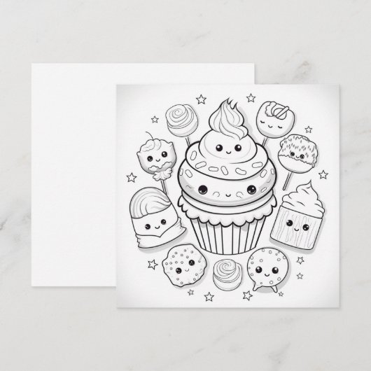 Kleur in Gift Kaart (Voorkant / Achterkant)