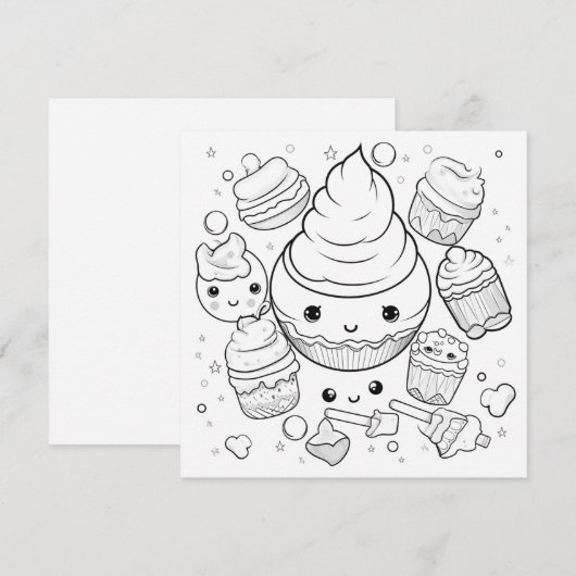 Kleur in Gift Kaart (Voorkant / Achterkant)