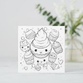 Kleur in Gift Kaart (Staand voorkant)