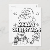 Kleur in het Briefkaart van de Kerstvakantie (Voorkant / Achterkant)