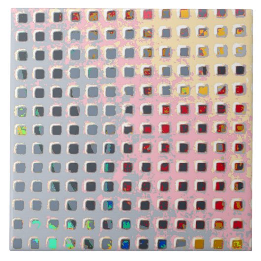 Kleur in het raster tegeltje (Voorkant)