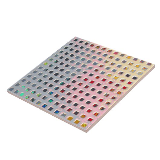 Kleur in het raster tegeltje (Zijkant)