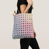 Kleur in het raster tote bag (Dichtbij)