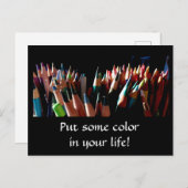 Kleur in je leven Postcrossing Briefkaart (Voorkant / Achterkant)