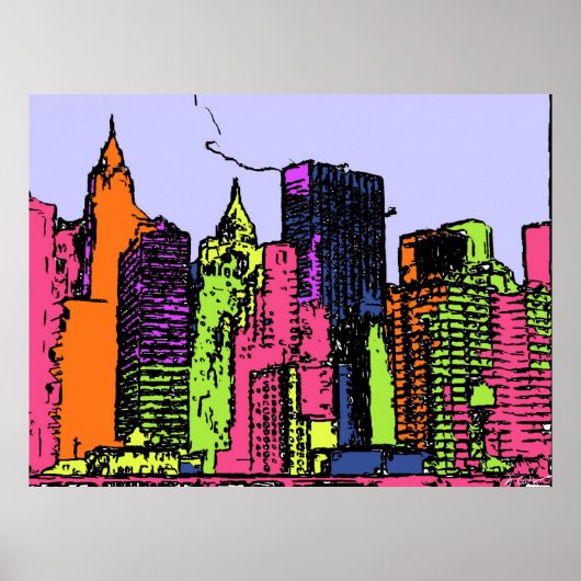 Kleur in mijn stad poster (Voorkant)