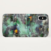 Kleur in steen, groen-grijs-munt overheerst Case-Mate iPhone case (Achterkant (horizontaal))