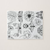 Kleur in uw eigen tuinpuzzel legpuzzel (Horizontaal)